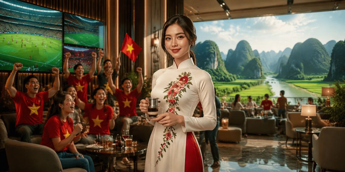 Người dùng tại Ninh Bình xem kết quả xổ số và kèo bóng đá trong quán cà phê